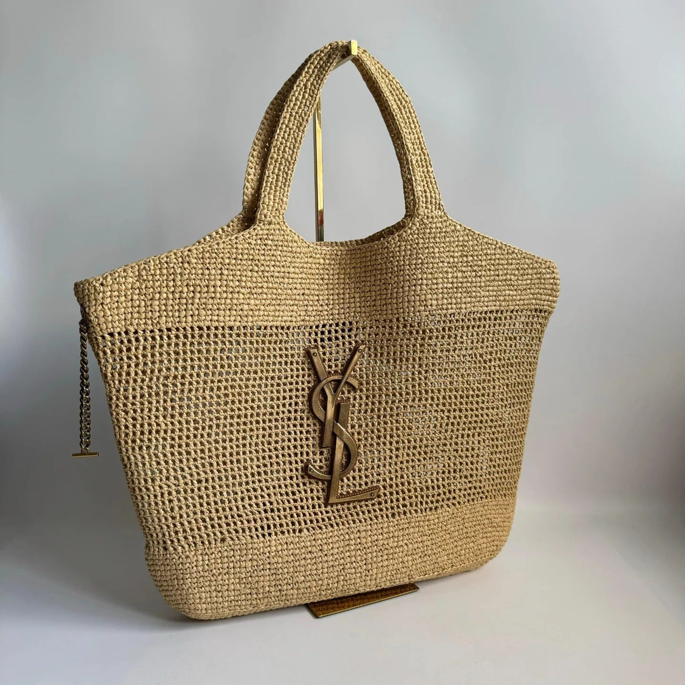 YSL Originals Premium Bag ICARE in Raffia