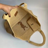 YSL Originals Premium Bag ICARE in Raffia